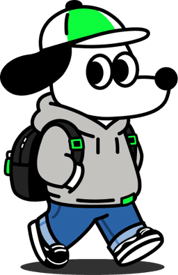 Character walking illustration