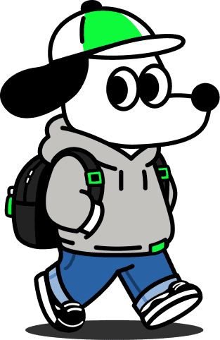 Character walking illustration