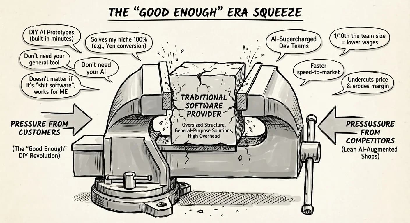  완벽한 SaaS가 대충 만든 AI에 무너지는 이유