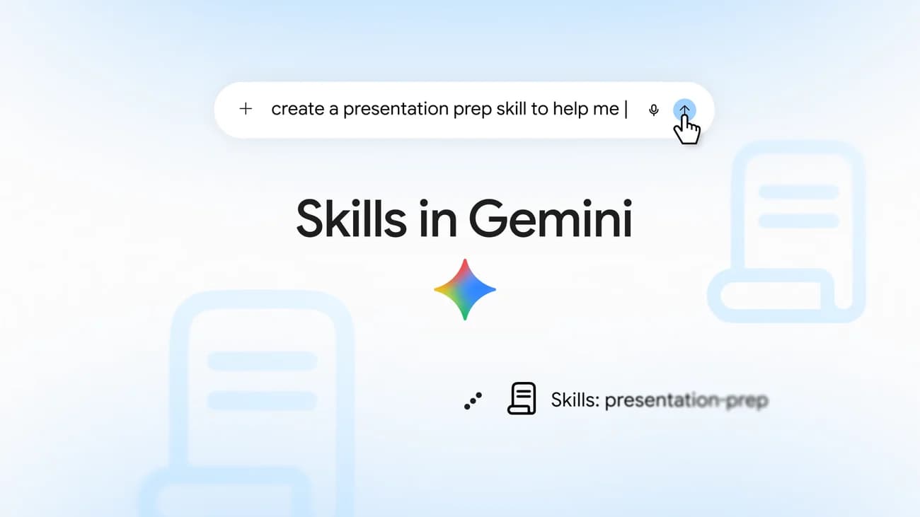 구글 Gemini Skills, 반복 지침을 저장하고 대화마다 재사용